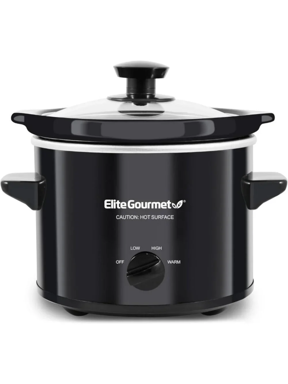 2 Quart Electric Round Slow Cooker - Adjustable Temp for Entrees, Sauces & Dips